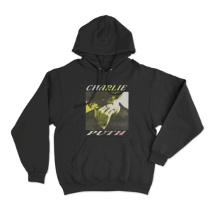 Charlie Puth Retro Portrait Unisex Hoodie Black