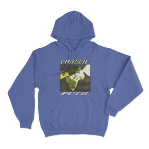 Charlie Puth Retro Portrait Unisex Hoodie Blue