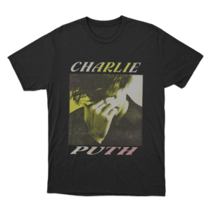 Charlie Puth Retro Portrait Unisex T Shirt Black