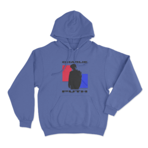 Charlie Puth Silhouette Unisex Hoodie Blue